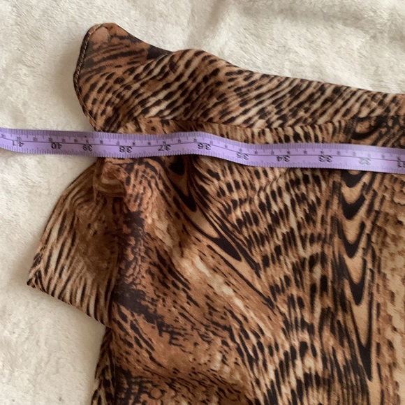 Frank Lyman animal print one shoulder midi dress. - Picture 8 of 8